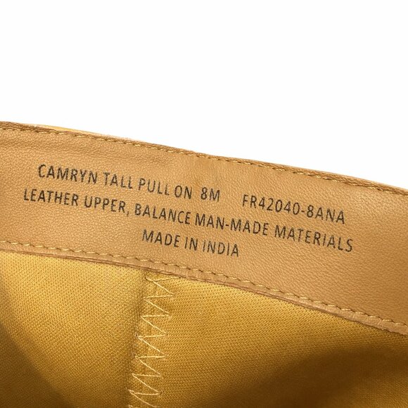 Frye Camryn Tall Pull On Boots Size 8 Banana Yellow Leather NWT - Picture 6 of 8